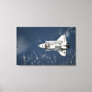 Uitzicht van Space Shuttle Discovery 3 vanuit de l Canvas Afdruk
