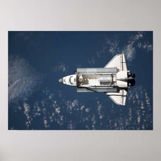 Uitzicht van Space Shuttle Discovery 3 vanuit de l Poster (Voorkant)