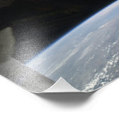 Uitzicht van Space Shuttle Discovery Foto Afdruk (Hoek)