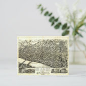 Uitzicht van Springfield Massachusetts (1875) Briefkaart (Staand voorkant)