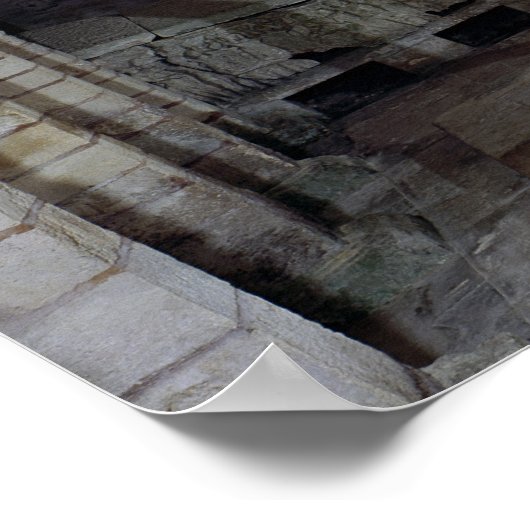 Uitzicht van St. Paul's Crypt, c.634 AD Poster (Hoek)