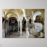 Uitzicht van St. Paul's Crypt, c.634 AD