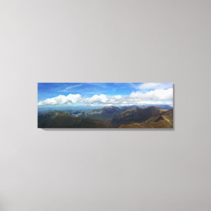 Uitzicht van Starorobocianski Wierch Tatras Canvas Afdruk
