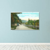 Uitzicht van State Hwy naar Warrensburg Canvas Afdruk (Insitu (Houten vloer))