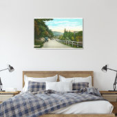 Uitzicht van State Hwy naar Warrensburg Canvas Afdruk (Insitu (Slaapkamer))