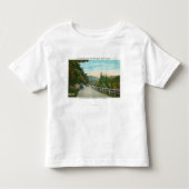 Uitzicht van State Hwy naar Warrensburg Kinder Shirts (Voorkant)