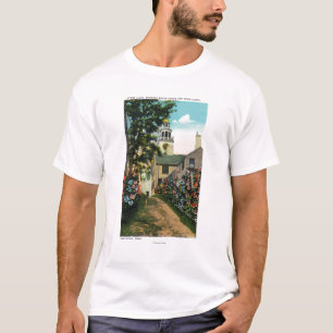 Uitzicht van Stone Alley van South Tower and Town T-shirt