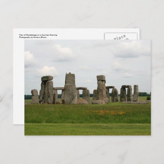 Uitzicht van Stonehenge Briefkaart (Voorkant / Achterkant)