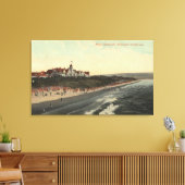 Uitzicht van strand en hotel Redondo Canvas Afdruk (Insitu (Woonkamer))