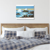 Uitzicht van Surf langs de rots Canvas Afdruk (Insitu (Slaapkamer))