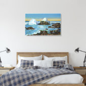 Uitzicht van Surf langs de rots Canvas Afdruk (Insitu (Slaapkamer))