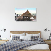 Uitzicht van Swift Water Bill's Dump Canvas Afdruk (Insitu (Slaapkamer))