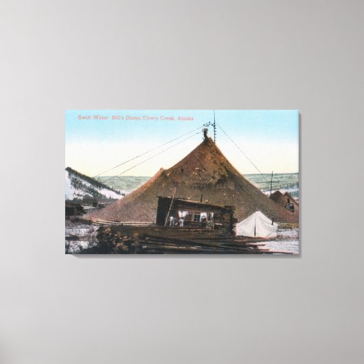 Uitzicht van Swift Water Bill's Dump Canvas Afdruk (Voorkant)