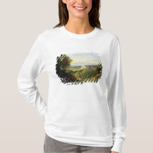 Uitzicht van Terracina en Monte Circeo, 1833 T-shirt