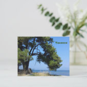 Uitzicht van Thassos uit Skala Rachoni Briefkaart (Staand voorkant)
