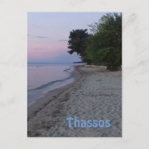 Uitzicht van Thassos uit Skala Rachoni Briefkaart