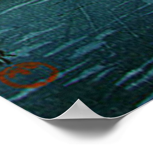 Uitzicht van Tokaido Shinagawa Kawase Hasui Poster (Hoek)