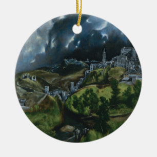 Uitzicht van Toledo, El Greco Keramisch Ornament