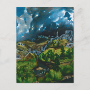 Uitzicht van Toledo van El Greco (1599) Briefkaart