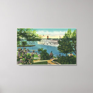 Uitzicht van Toronto Steamer Canvas Afdruk