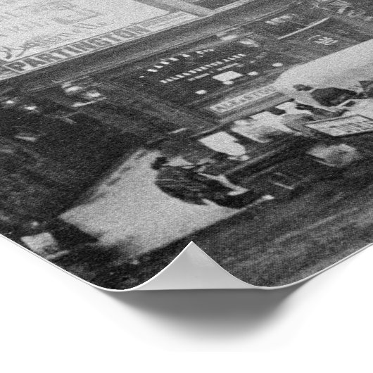 Uitzicht van Tottenham Court Road, c.1885 Poster (Hoek)