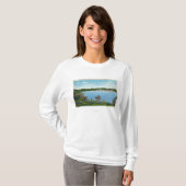 Uitzicht van Town van West Lake Road T-shirt (Voorkant volledig)