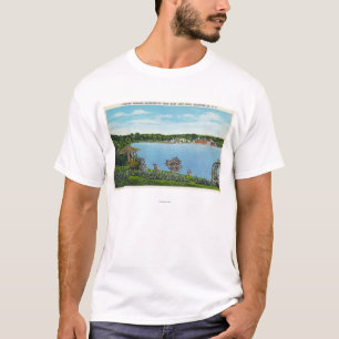 Uitzicht van Town van West Lake Road T-shirt