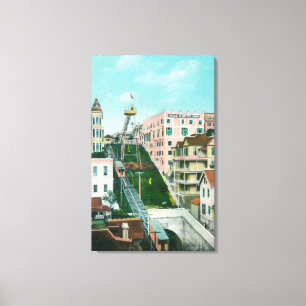 Uitzicht van Trolley Canvas Afdruk