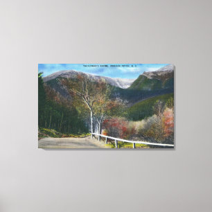 Uitzicht van Tuckermans Ravine Canvas Afdruk