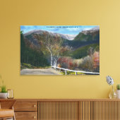 Uitzicht van Tuckermans Ravine Canvas Afdruk (Insitu (Woonkamer))