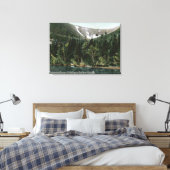 Uitzicht van Tuckermans Ravine, Mt. Washington Canvas Afdruk (Insitu (Slaapkamer))