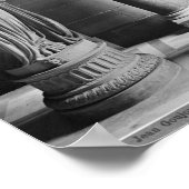 Uitzicht van twee caryatiden van de caryatiden" poster (Hoek)
