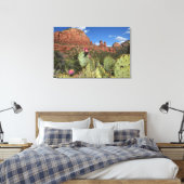 Uitzicht van Twin Buttes | Sedona, Arizona Canvas Afdruk (Insitu (Slaapkamer))