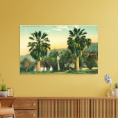 Uitzicht van Twin PalmsParaiso Springs, CA Canvas Afdruk (Insitu (Woonkamer))