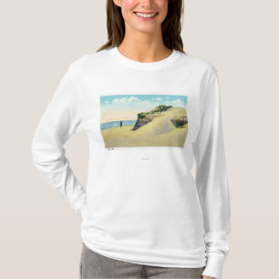 Uitzicht van Typical New England Sand Dunes T-shirt
