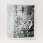 Uitzicht van Valletta op Malta 1874 Poster Legpuzzel (Verticaal)