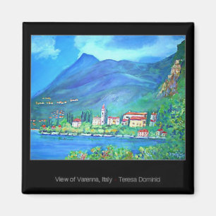 Uitzicht van Varenna, Italië Magnet Magneet