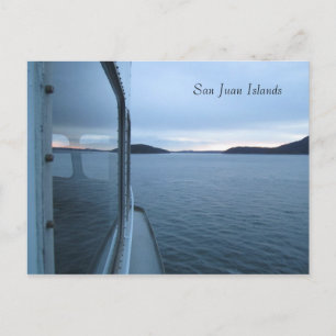 Uitzicht van veerboten briefkaart