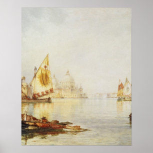 Uitzicht van Venetië Poster