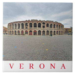 Uitzicht van Verona Arena Tegeltje