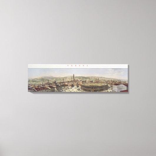 Uitzicht van Verona, gegraveerd door L. Cherbuin ( Canvas Afdruk (Voorkant)