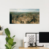 Uitzicht van Versailles van de armenplaats Poster (Thuiskantoor)