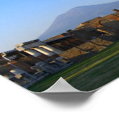 Uitzicht van Vesuvius over de ruïnes van Pompeii Poster (Hoek)