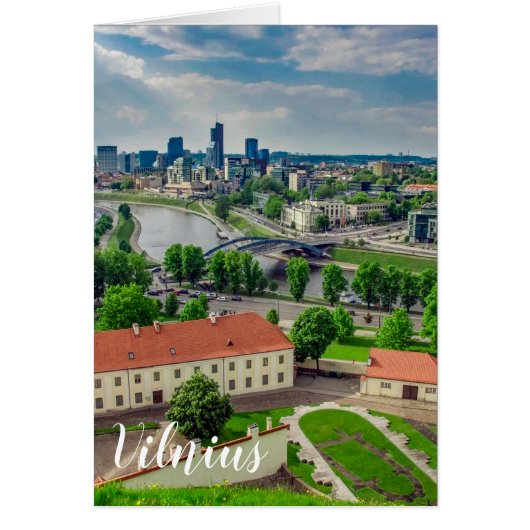 Uitzicht van Vilnius, Litouwen (Voorkant)