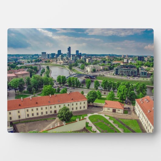 Uitzicht van Vilnius, Litouwen Fotoplaat (voorkant)