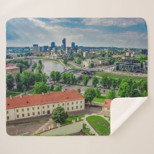 Uitzicht van Vilnius, Litouwen Sherpa Deken