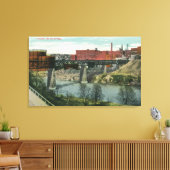 Uitzicht van Vincent Street Bridge Canvas Afdruk (Insitu (Woonkamer))