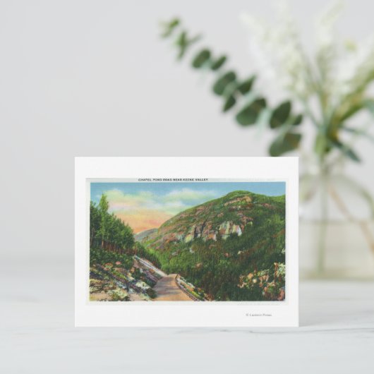 Uitzicht van viskreeften, Saranac Inn Briefkaart (Staand voorkant)