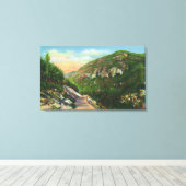 Uitzicht van viskreeften, Saranac Inn Canvas Afdruk (Insitu (Houten vloer))