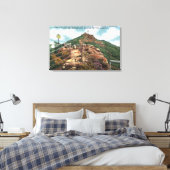 Uitzicht van voetpad naar top canvas afdruk (Insitu (Slaapkamer))